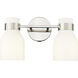 Corella 2 Light 14 inch Polished Nickel Vanity Light Wall Light